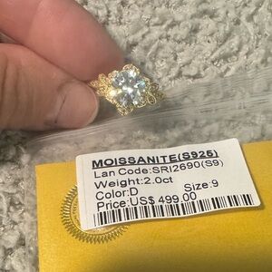 Moissanite Gold Ring